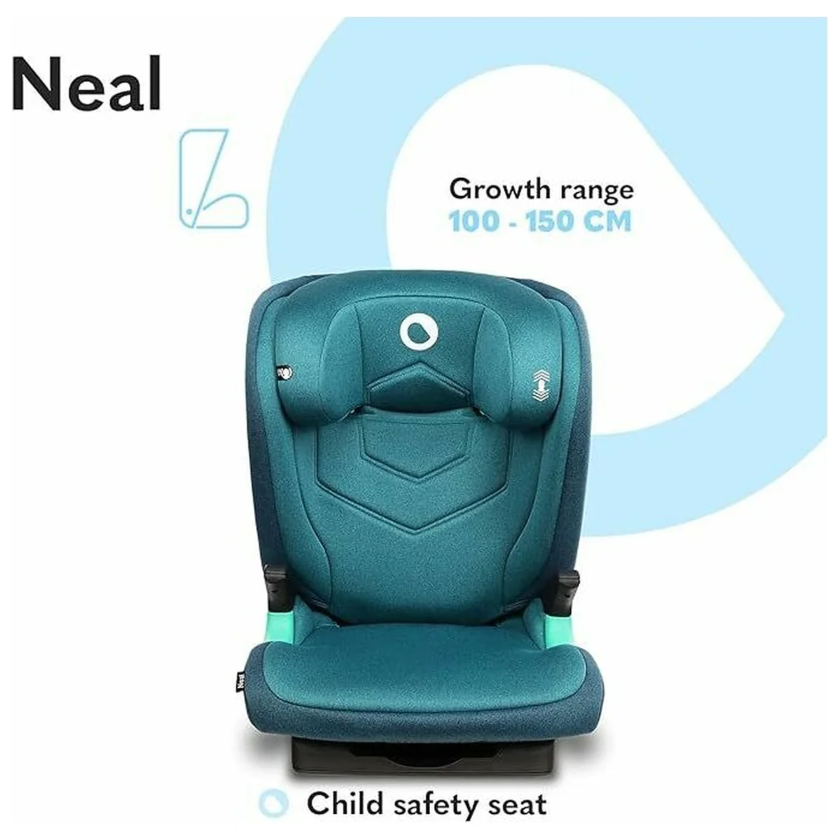 Scaun auto i-Size, Lionelo, Neal, 15-36 Kg, 100-150 cm, Isofix, Verde 12 ani [17]