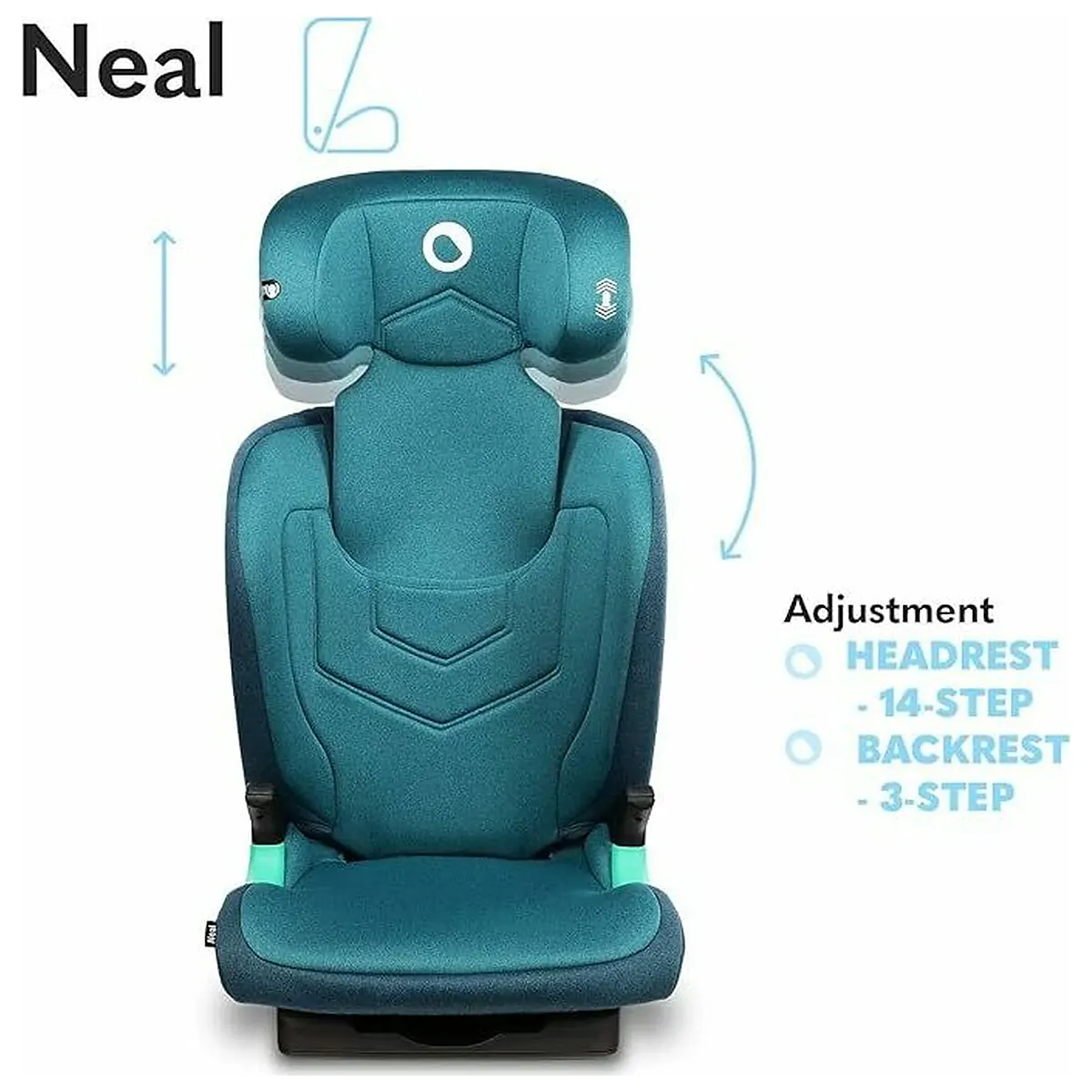 Scaun auto i-Size, Lionelo, Neal, 15-36 Kg, 100-150 cm, Isofix, Verde 12 ani [21]