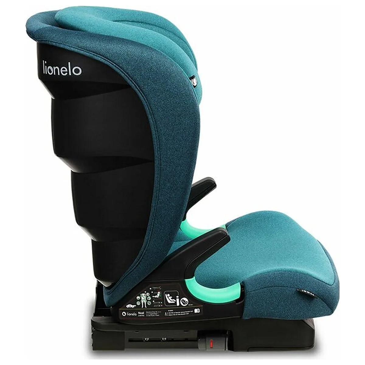Scaun auto i-Size, Lionelo, Neal, 15-36 Kg, 100-150 cm, Isofix, Verde 12 ani [14]