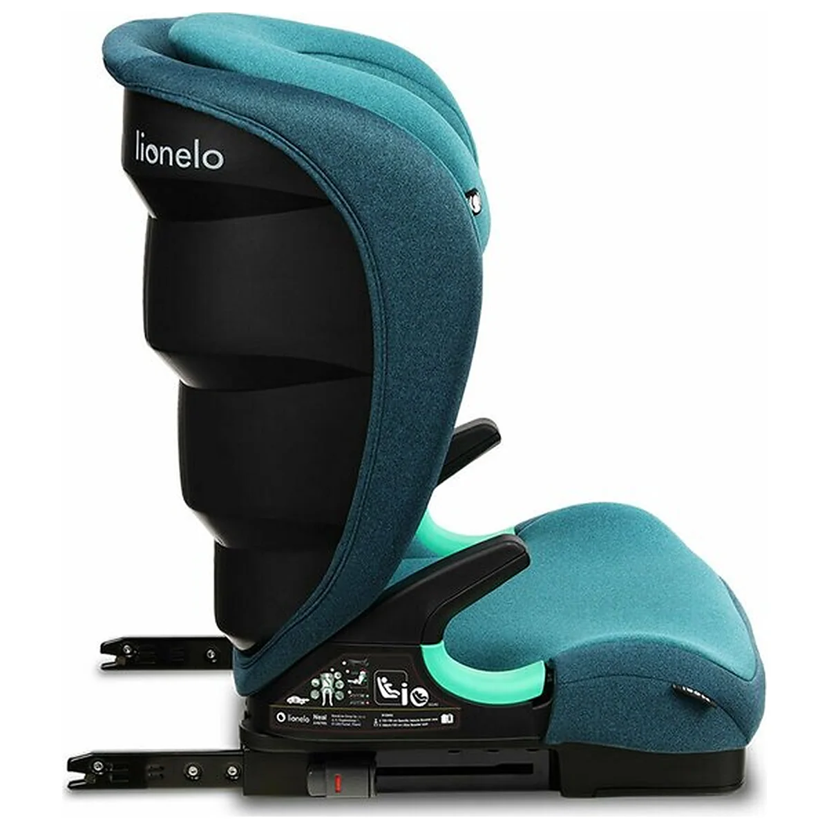 Scaun auto i-Size, Lionelo, Neal, 15-36 Kg, 100-150 cm, Isofix, Verde 12 ani [12]