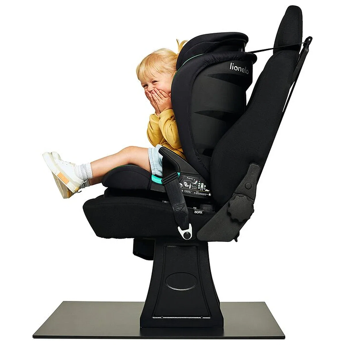 Scaun auto i-Size, Lionelo, Neal, 15-36 Kg, 100-150 cm, Isofix, Verde 12 ani [26]