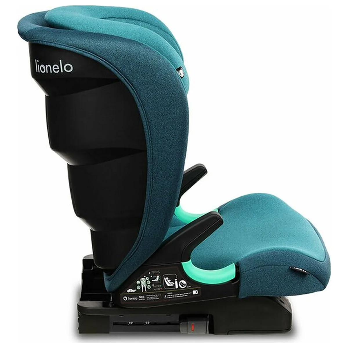 Scaun auto i-Size, Lionelo, Neal, 15-36 Kg, 100-150 cm, Isofix, Verde 12 ani [15]