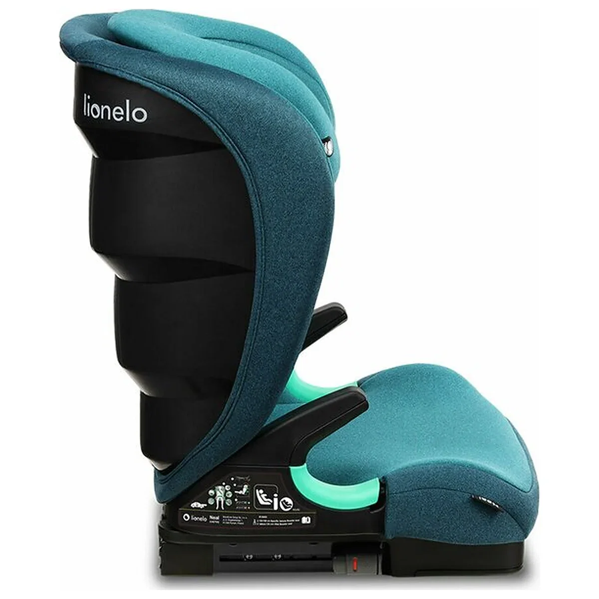 Scaun auto i-Size, Lionelo, Neal, 15-36 Kg, 100-150 cm, Isofix, Verde 12 ani [13]