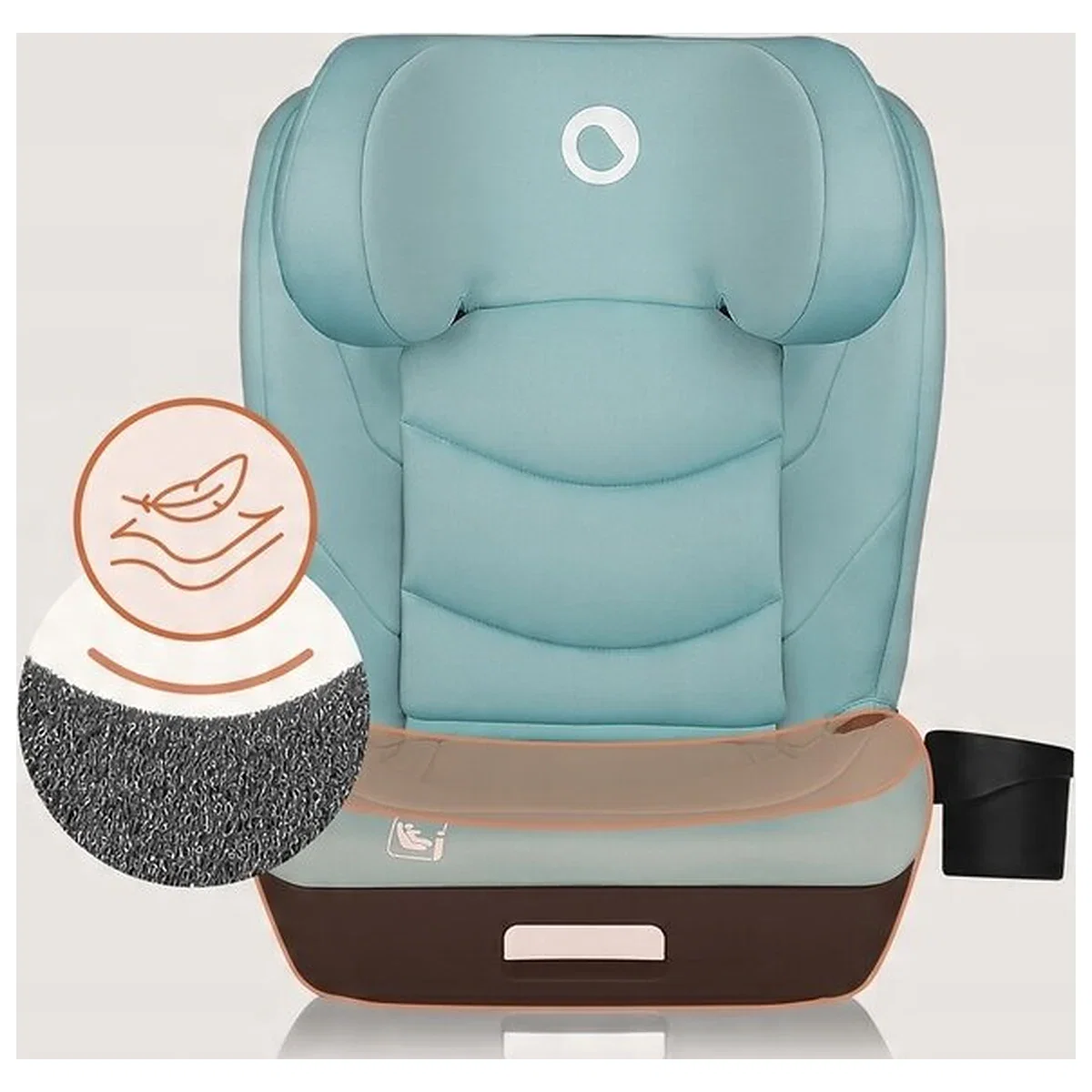 Scaun auto i-Size, Lionelo, Neal, 15-36 Kg, 100-150 cm, Isofix, Verde Turquoise [13]
