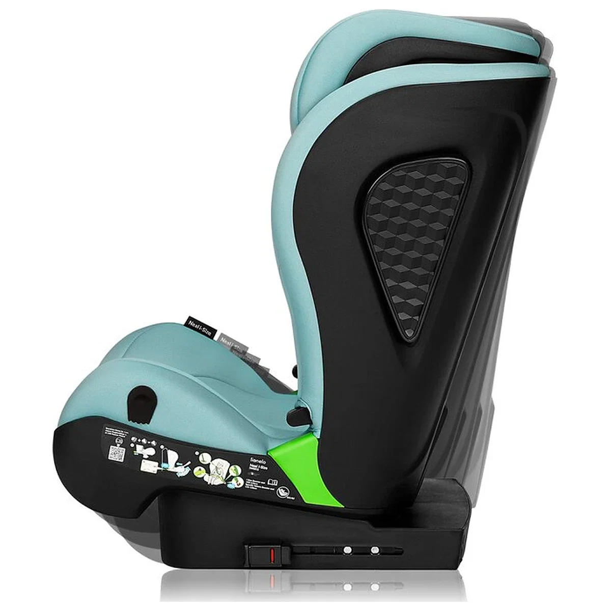 Scaun auto i-Size, Lionelo, Neal, 15-36 Kg, 100-150 cm, Isofix, Verde Turquoise [7]