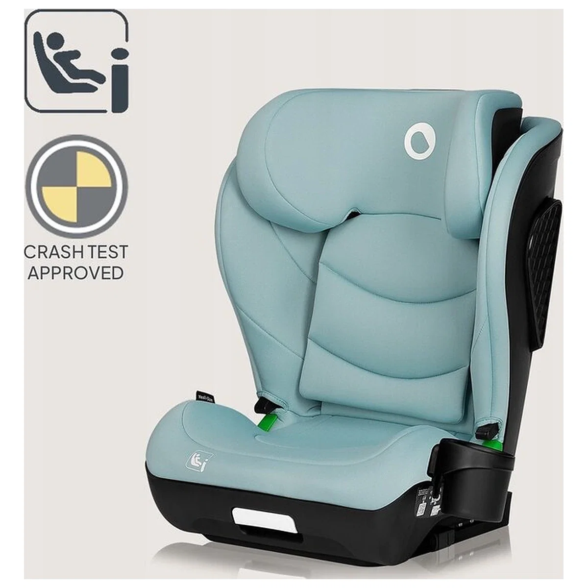 Scaun auto i-Size, Lionelo, Neal, 15-36 Kg, 100-150 cm, Isofix, Verde Turquoise [20]