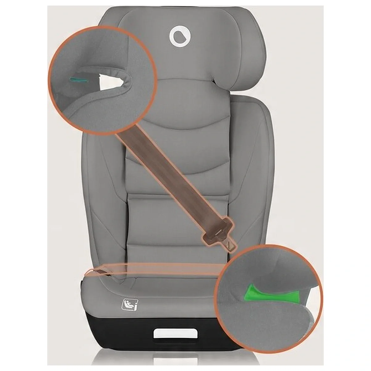 Scaun auto i-Size, Lionelo, Neal, Spatar reglabil in 4 pozitii, Tetiera in 10 pozitii, Suport sticla inclus, 15-36 Kg, [12]