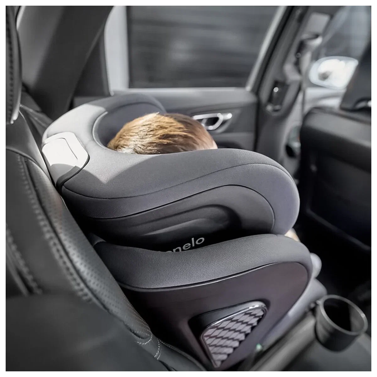 Scaun auto i-Size, Lionelo, Neal, Spatar reglabil in 4 pozitii, Tetiera in 10 pozitii, Suport sticla inclus, 15-36 Kg, [17]