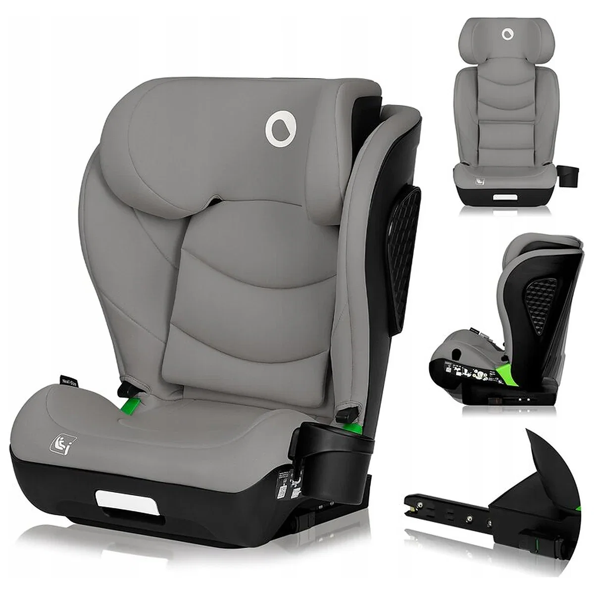 Scaun auto i-Size, Lionelo, Neal, Spatar reglabil in 4 pozitii, Tetiera in 10 pozitii, Suport sticla inclus, 15-36 Kg, [3]