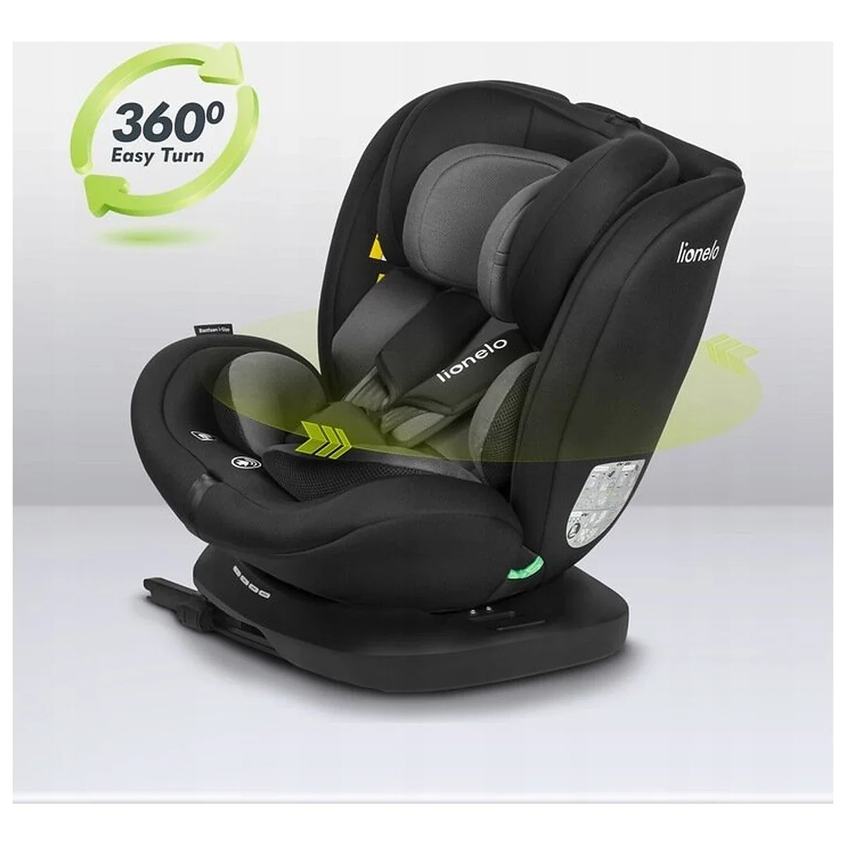 Scaun auto, Lionelo, Bastiaan i-Size, 4 in 1, Protectie laterala, Cu spatar inclinabil in 4 pozitii, Cu tetiera [3]