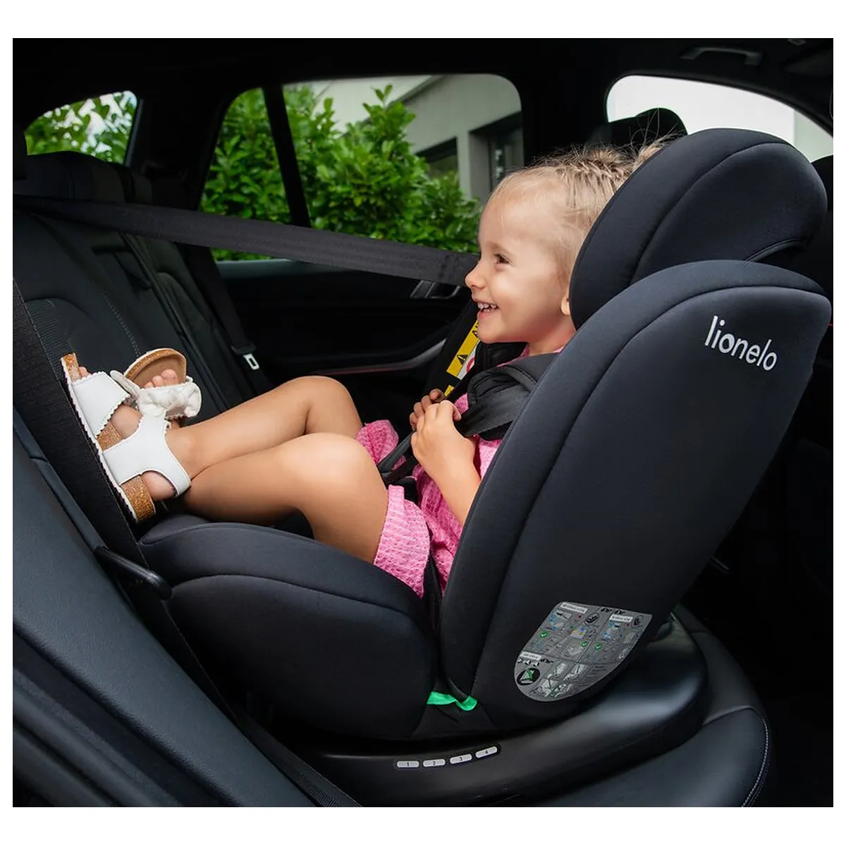 Scaun auto, Lionelo, Bastiaan i-Size, 4 in 1, Protectie laterala, Cu spatar inclinabil in 4 pozitii, Cu tetiera [28]