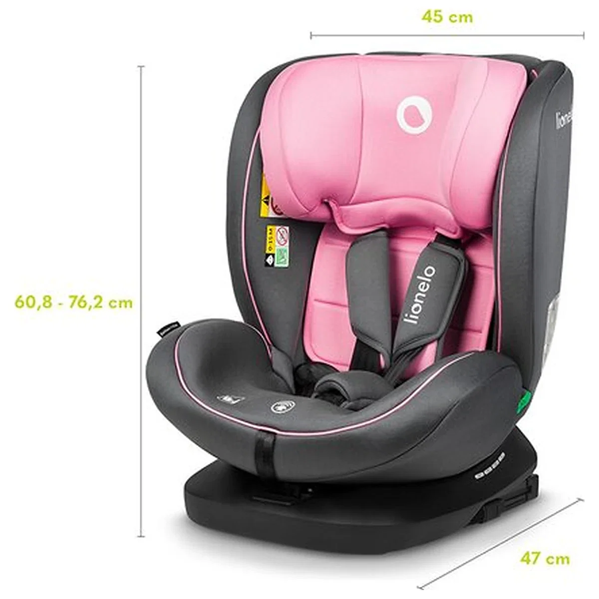 Scaun auto, Lionelo, Bastiaan i-Size, 4 in 1, Protectie laterala, Cu spatar inclinabil in 4 pozitii, Cu tetiera [29]