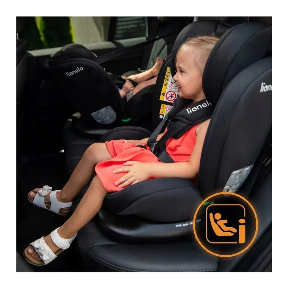 Scaun auto, Lionelo, Bastiaan i-Size, 4 in 1, Rotire 360 grade, 0-36 Kg, 40-150 cm, Isofix, Albastru Indigo [22]