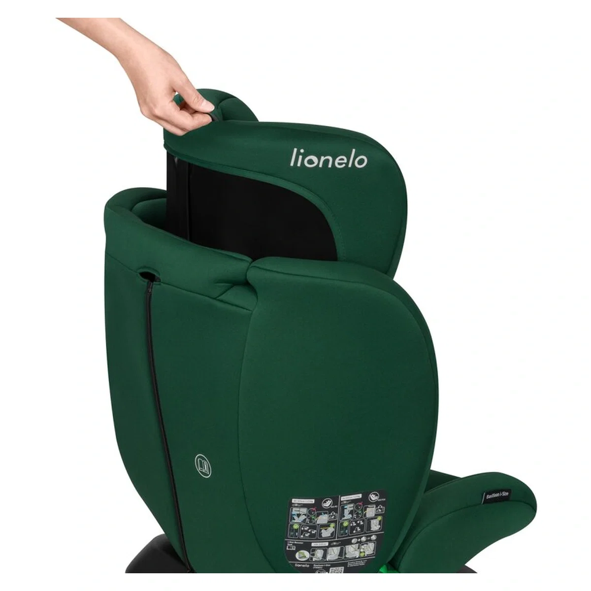 Scaun auto, Lionelo, Bastiaan i-Size, 4 in 1, Rotire 360 grade, 0-36 Kg, 40-150 cm, Isofix, Verde [13]