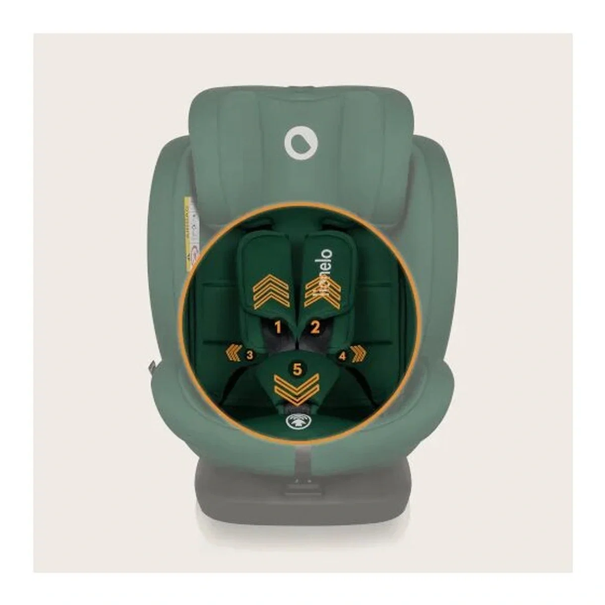 Scaun auto, Lionelo, Bastiaan i-Size, 4 in 1, Rotire 360 grade, 0-36 Kg, 40-150 cm, Isofix, Verde [23]