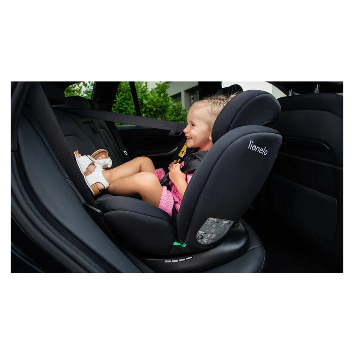 Scaun auto, Lionelo, Bastiaan i-Size, 4 in 1, Rotire 360 grade, 0-36 Kg, 40-150 cm, Isofix, Verde [19]