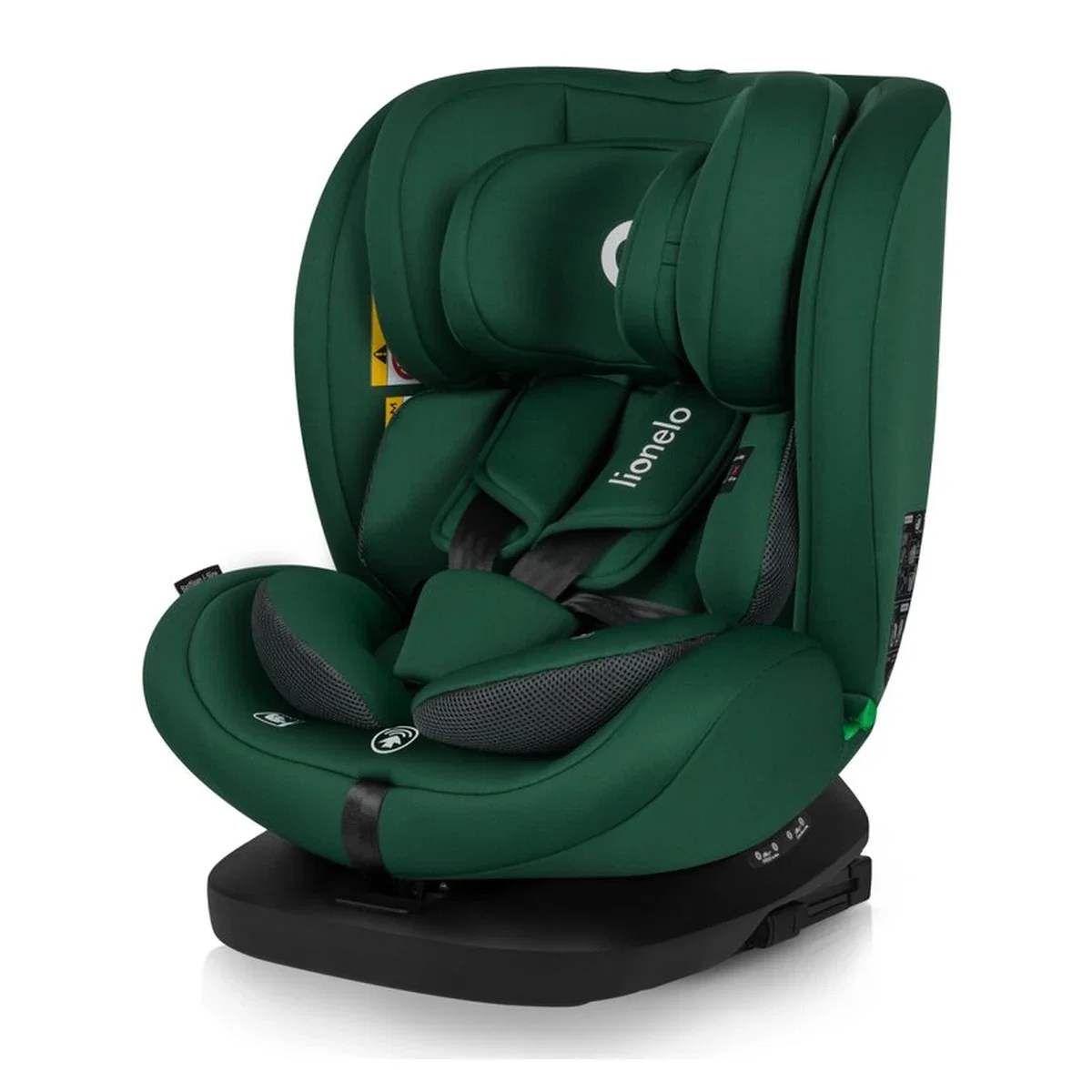 Scaun auto, Lionelo, Bastiaan i-Size, 4 in 1, Rotire 360 grade, 0-36 Kg, 40-150 cm, Isofix, Verde [2]