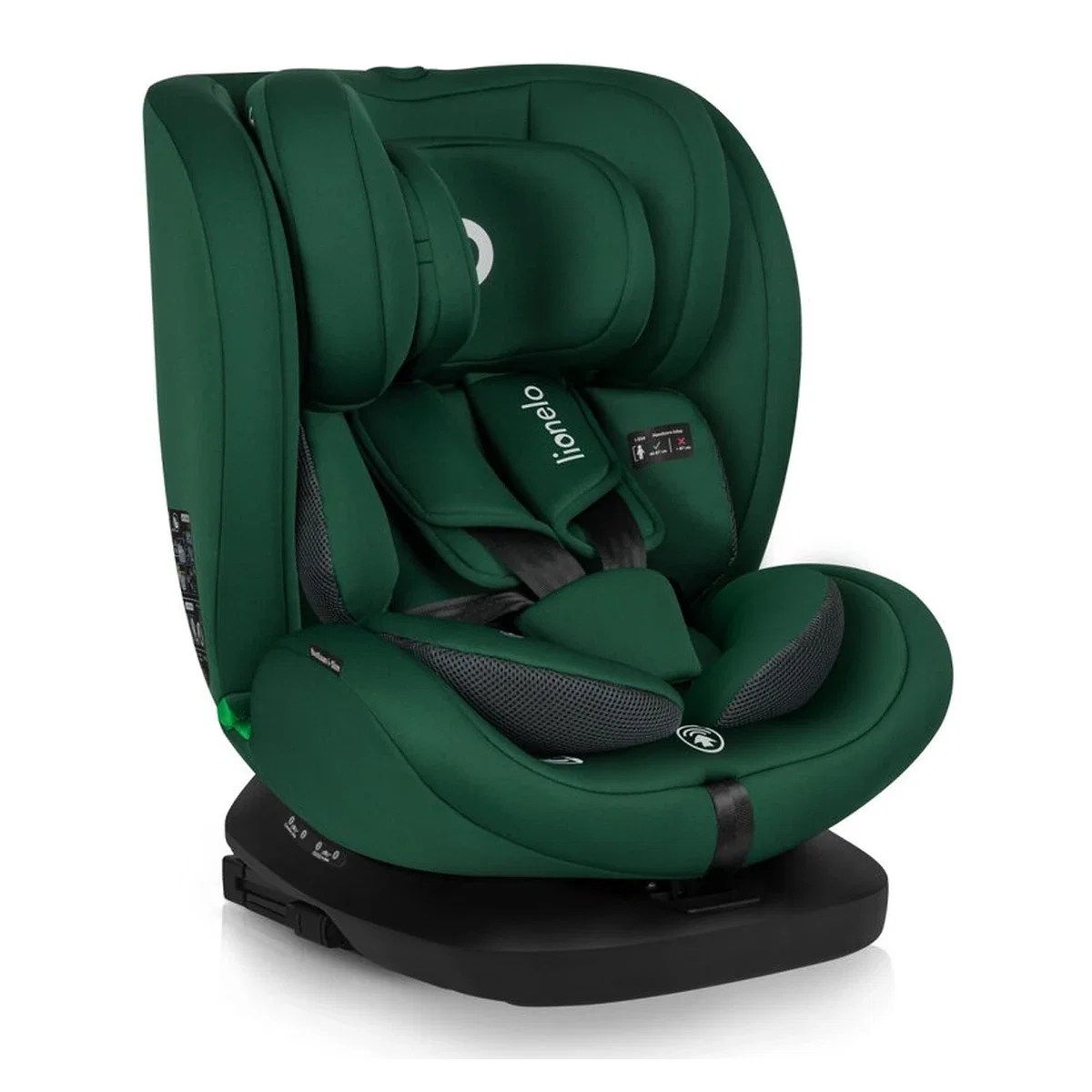 Scaun auto, Lionelo, Bastiaan i-Size, 4 in 1, Rotire 360 grade, 0-36 Kg, 40-150 cm, Isofix, Verde [3]