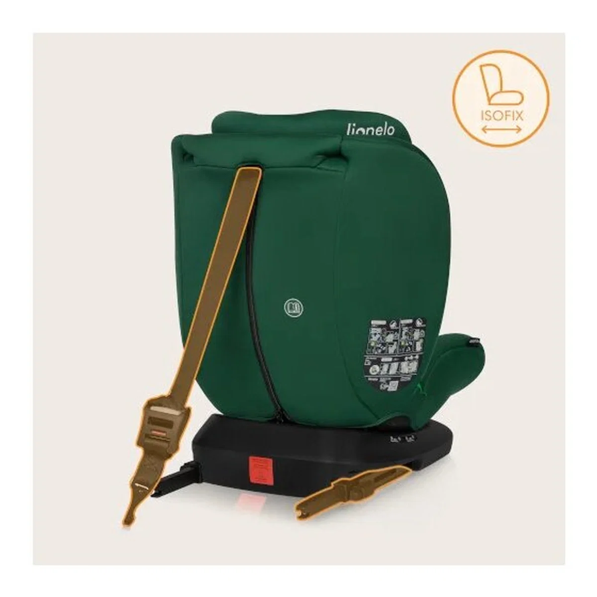 Scaun auto, Lionelo, Bastiaan i-Size, 4 in 1, Rotire 360 grade, 0-36 Kg, 40-150 cm, Isofix, Verde [28]