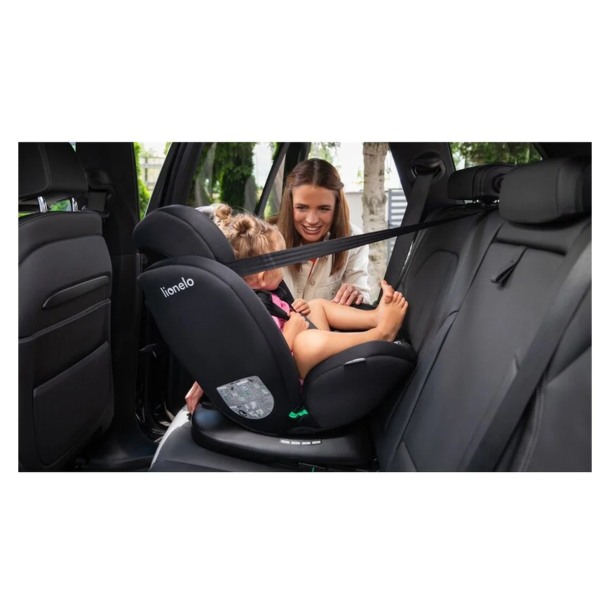Scaun auto, Lionelo, Bastiaan i-Size, 4 in 1, Rotire 360 grade, 0-36 Kg, 40-150 cm, Isofix, Verde [20]