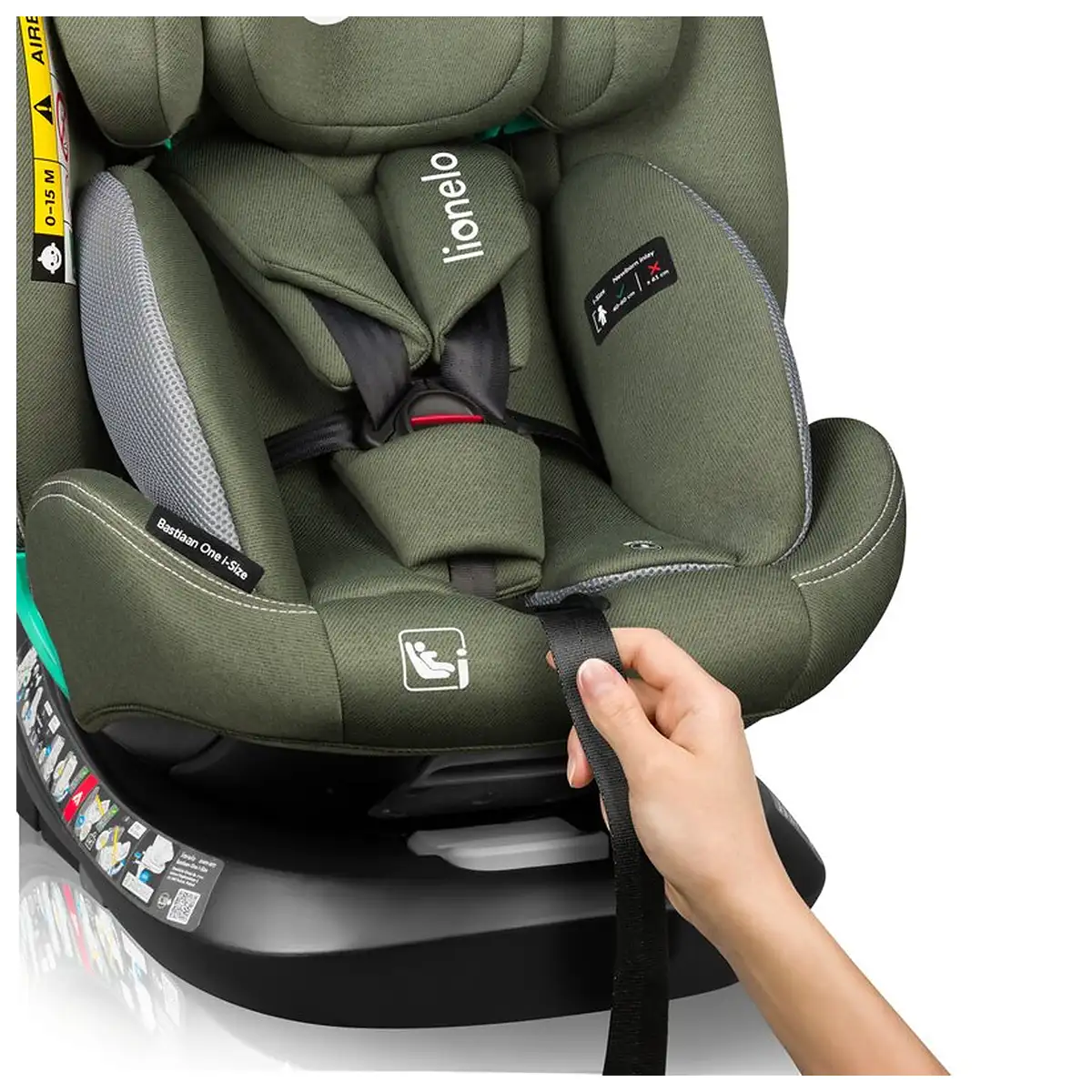 Scaun auto, Lionelo, Bastiaan One i-Size, 4 in 1, Protectie laterala, Cu spatar inclinabil in 4 pozitii, Cu tetiera [11]