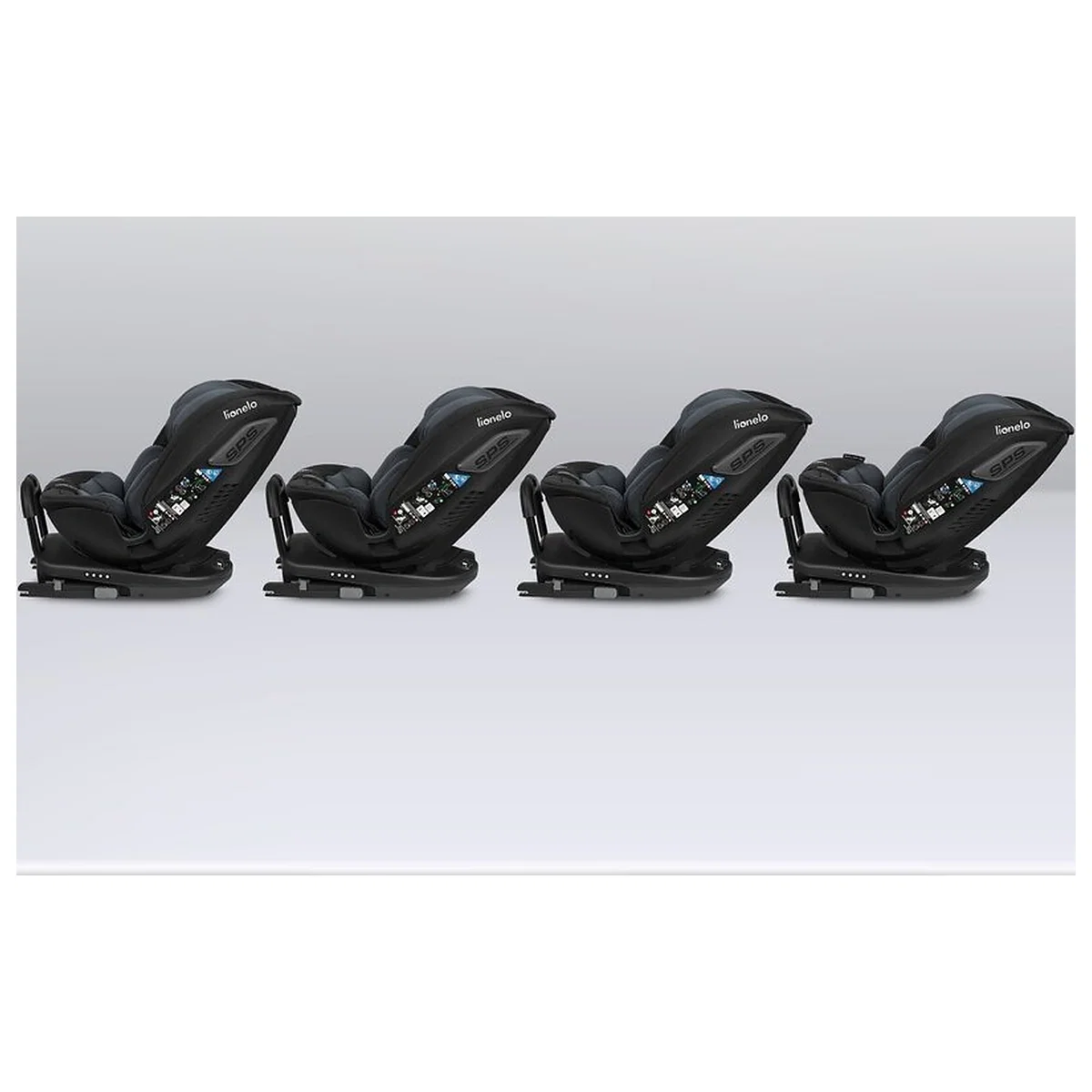 Scaun auto, Lionelo, Bastiaan RWF i-Size, Pozitie de somn, Protectie laterala, Rotire 360 grade, 0-36 Kg, Cu Isofix si [33]