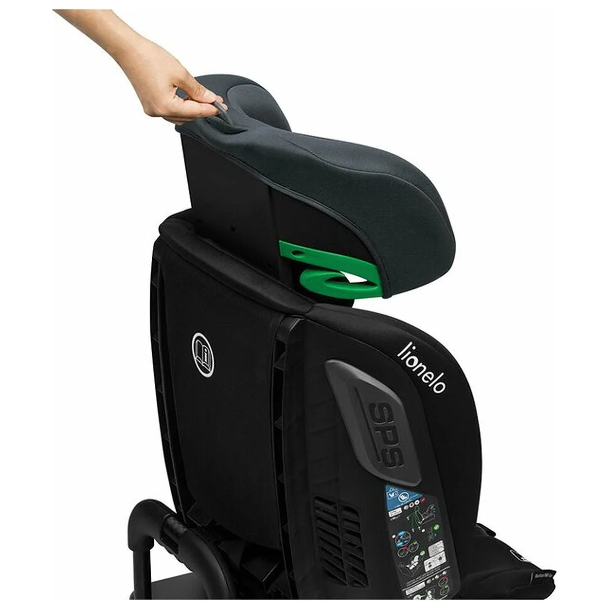 Scaun auto, Lionelo, Bastiaan RWF i-Size, Pozitie de somn, Protectie laterala, Rotire 360 grade, 0-36 Kg, Cu Isofix si [24]