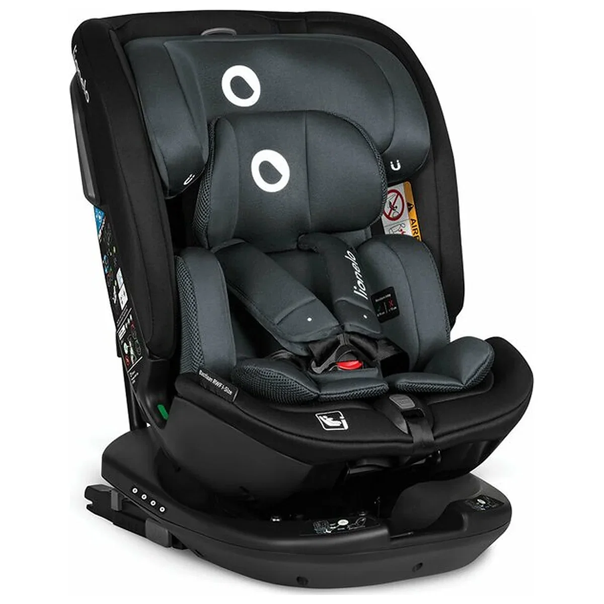 Scaun auto, Lionelo, Bastiaan RWF i-Size, Pozitie de somn, Protectie laterala, Rotire 360 grade, 0-36 Kg, Cu Isofix si [4]
