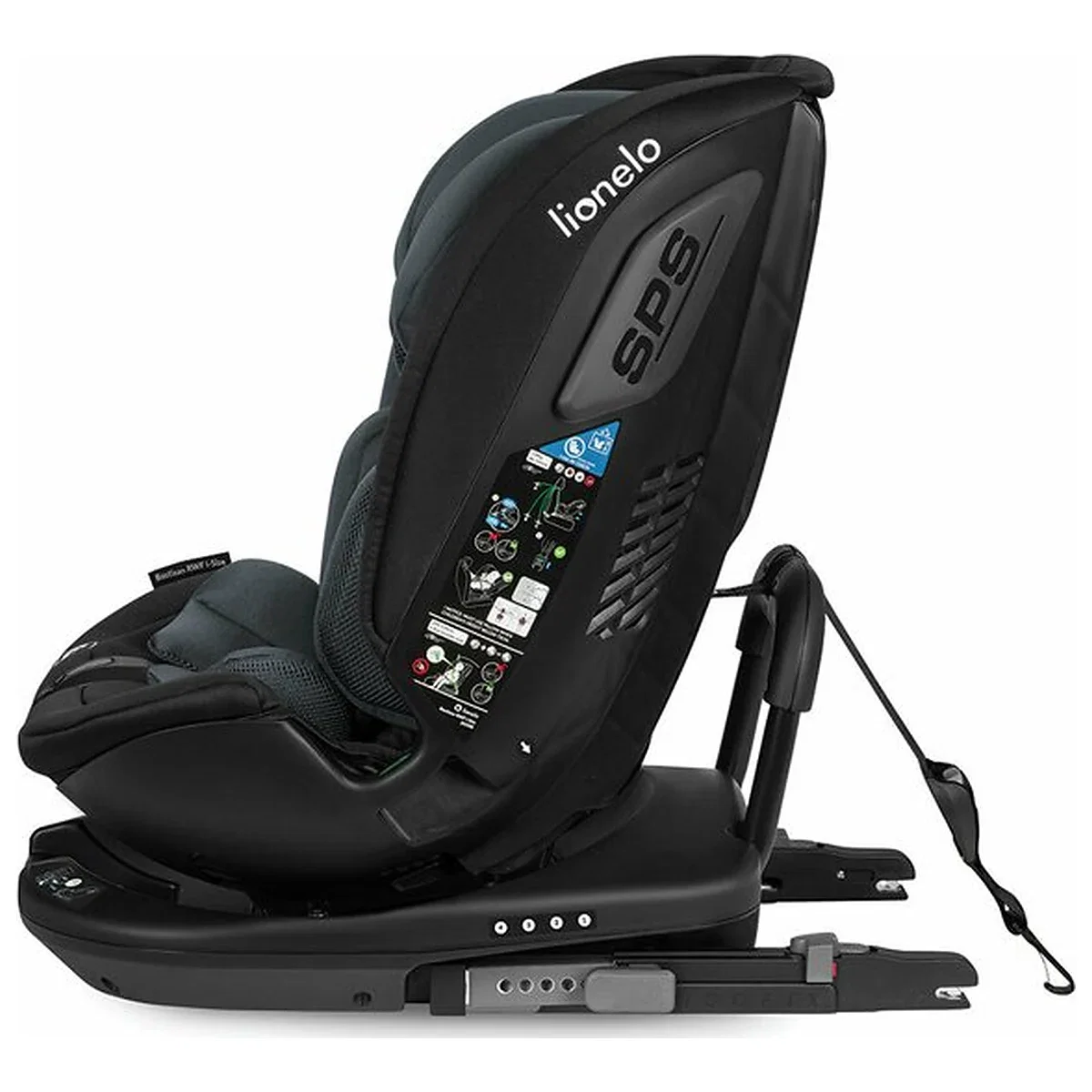 Scaun auto, Lionelo, Bastiaan RWF i-Size, Pozitie de somn, Protectie laterala, Rotire 360 grade, 0-36 Kg, Cu Isofix si [11]