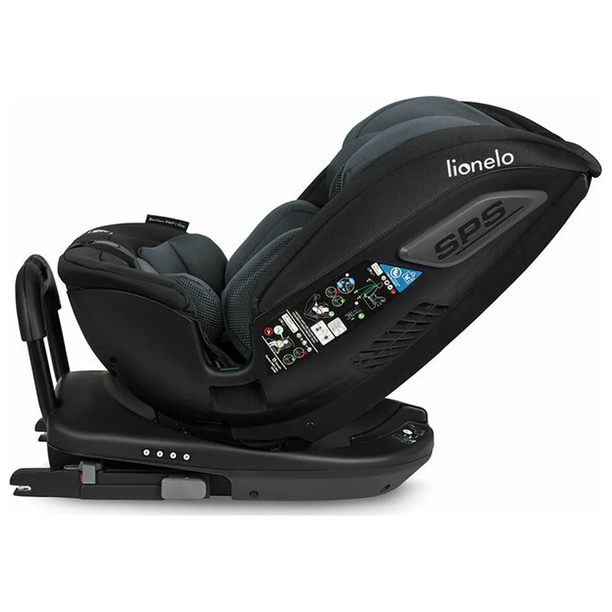 Scaun auto, Lionelo, Bastiaan RWF i-Size, Pozitie de somn, Protectie laterala, Rotire 360 grade, 0-36 Kg, Cu Isofix si [16]