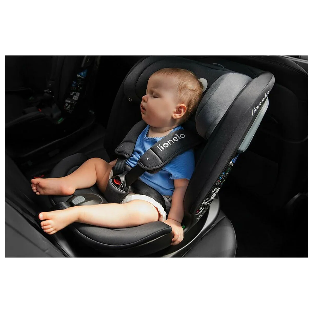 Scaun auto, Lionelo, Bastiaan RWF i-Size, Pozitie de somn, Protectie laterala, Rotire 360 grade, 0-36 Kg, Cu Isofix si [43]