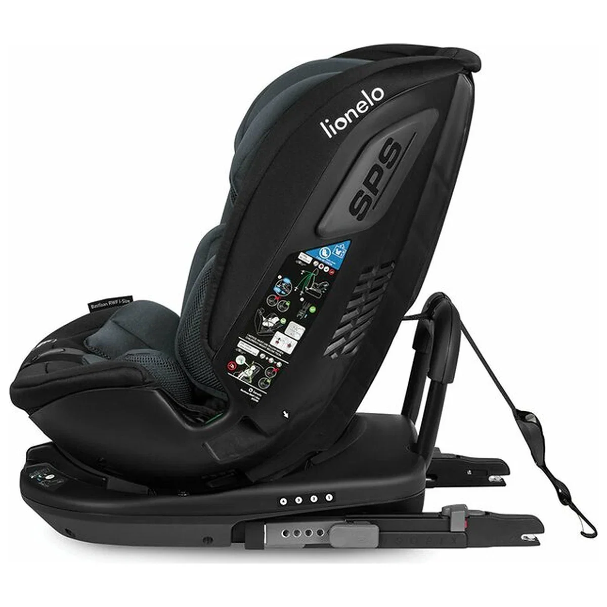 Scaun auto, Lionelo, Bastiaan RWF i-Size, Pozitie de somn, Protectie laterala, Rotire 360 grade, 0-36 Kg, Cu Isofix si [12]