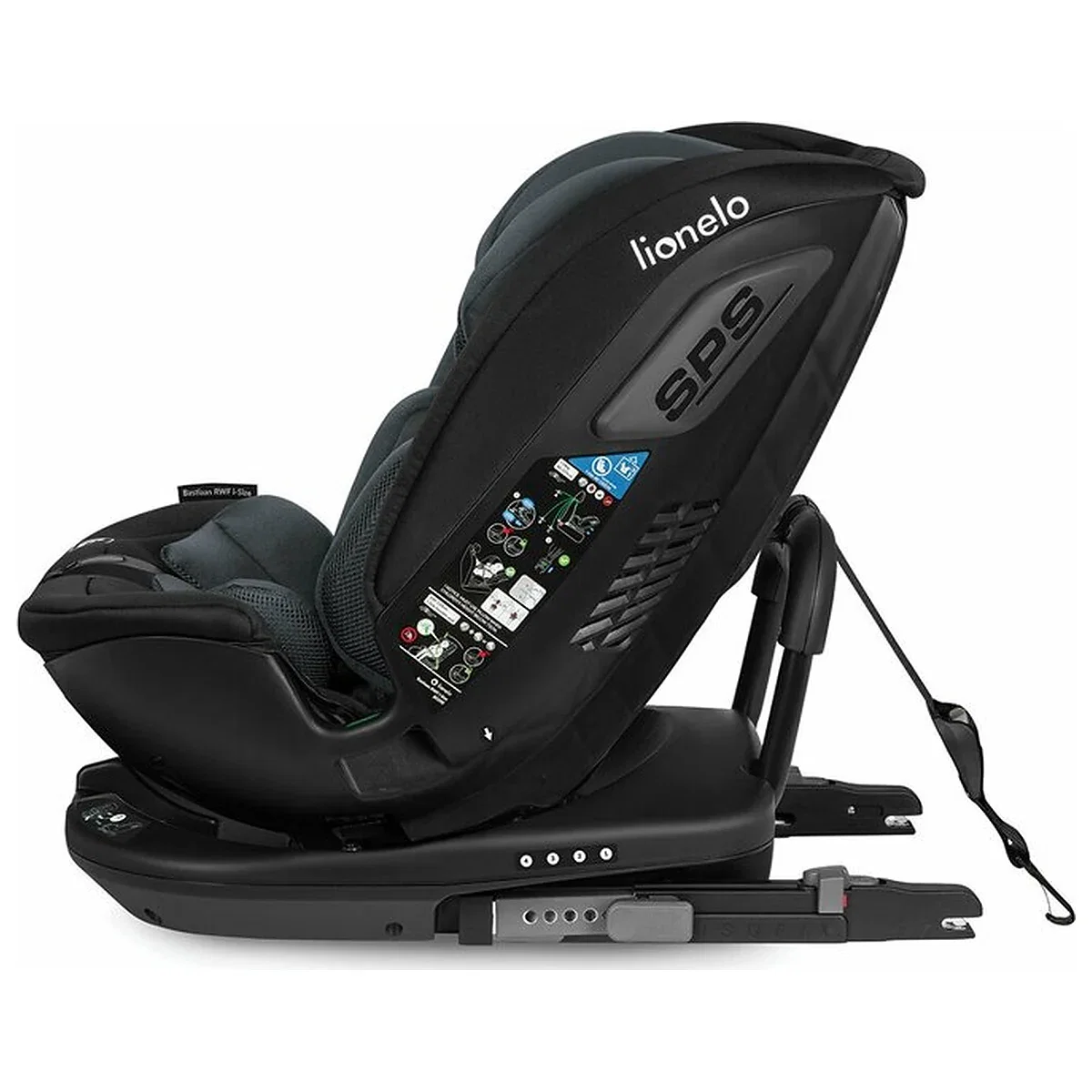 Scaun auto, Lionelo, Bastiaan RWF i-Size, Pozitie de somn, Protectie laterala, Rotire 360 grade, 0-36 Kg, Cu Isofix si [14]