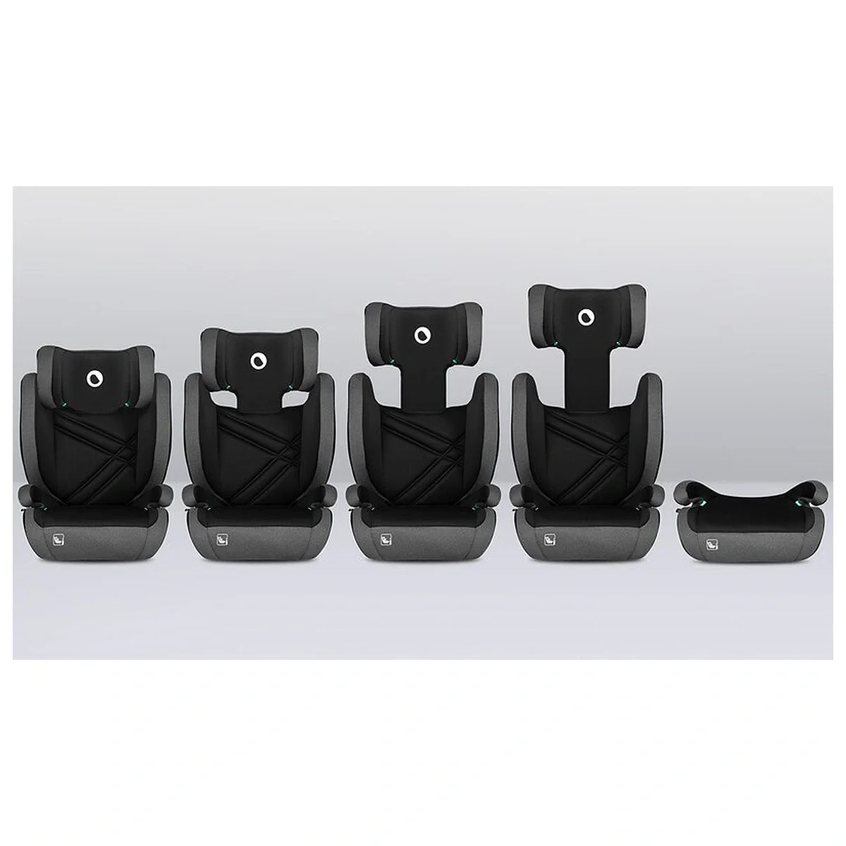 Scaun auto, Lionelo, Hugo i-Size, 100-150 cm, 4-12 ani, Gri [3]