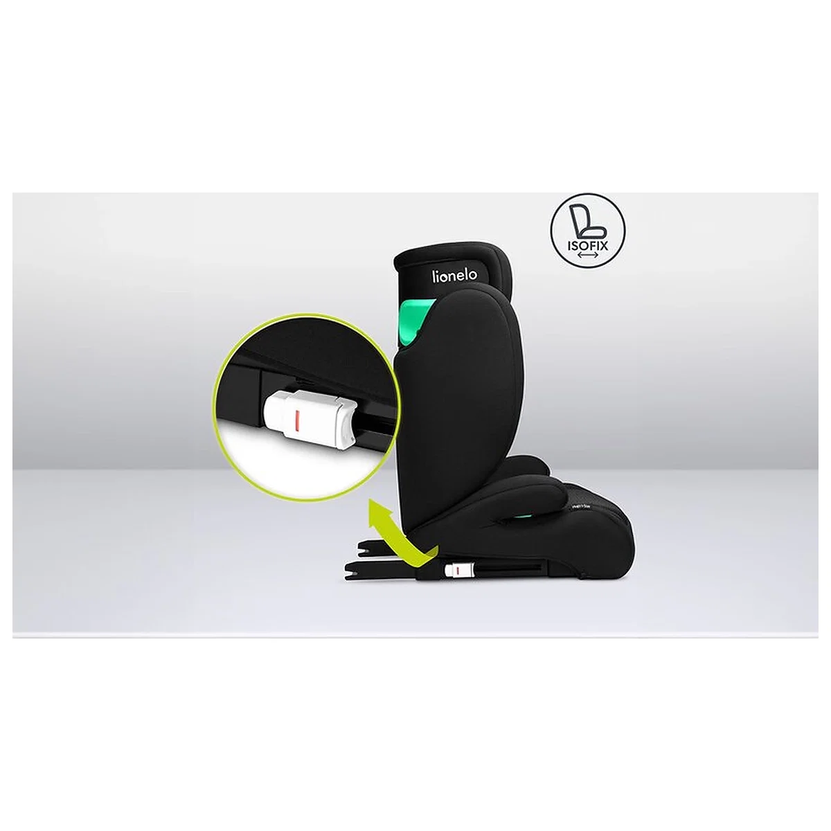Scaun auto, Lionelo, Hugo i-Size, Universal, Orientare in directia sensului de mers, Reglabil, Conform standardului de [15]
