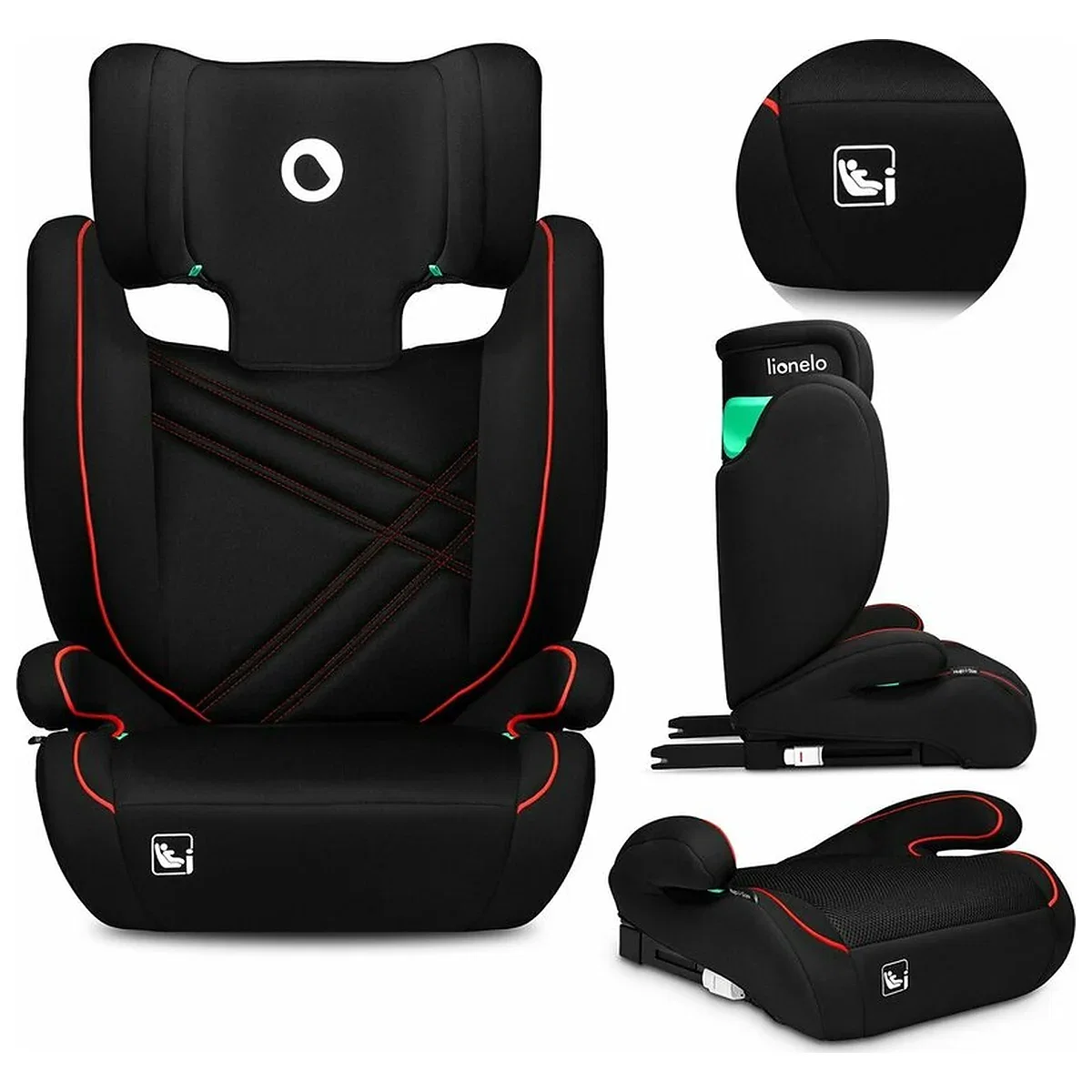 Scaun auto, Lionelo, Hugo i-Size, Universal, Orientare in directia sensului de mers, Reglabil, Conform standardului de [2]