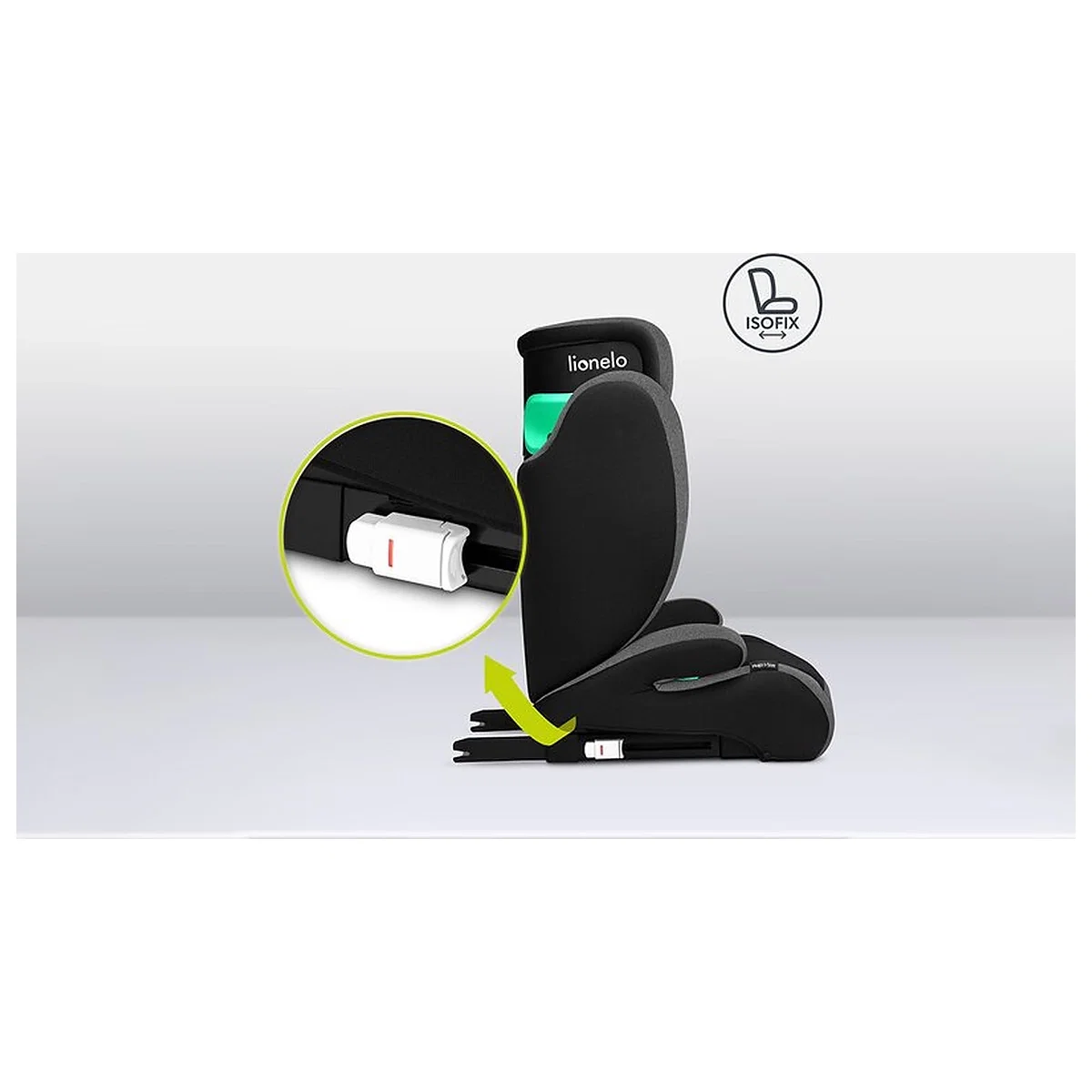 Scaun auto, Lionelo, Hugo i-Size, Universal, Orientare in directia sensului de mers, Reglabil, Conform standardului de [15]