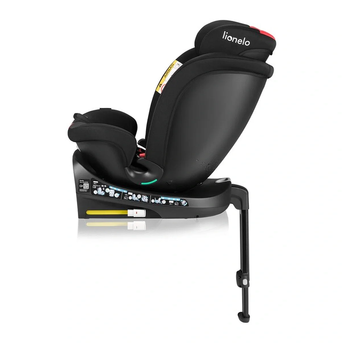 Scaun auto, Lionelo, i-Size Navy, 0-36 Kg, 40-150 cm, Cu isofix si picior de fixare, Protectie laterala, Rotire 360 [14]