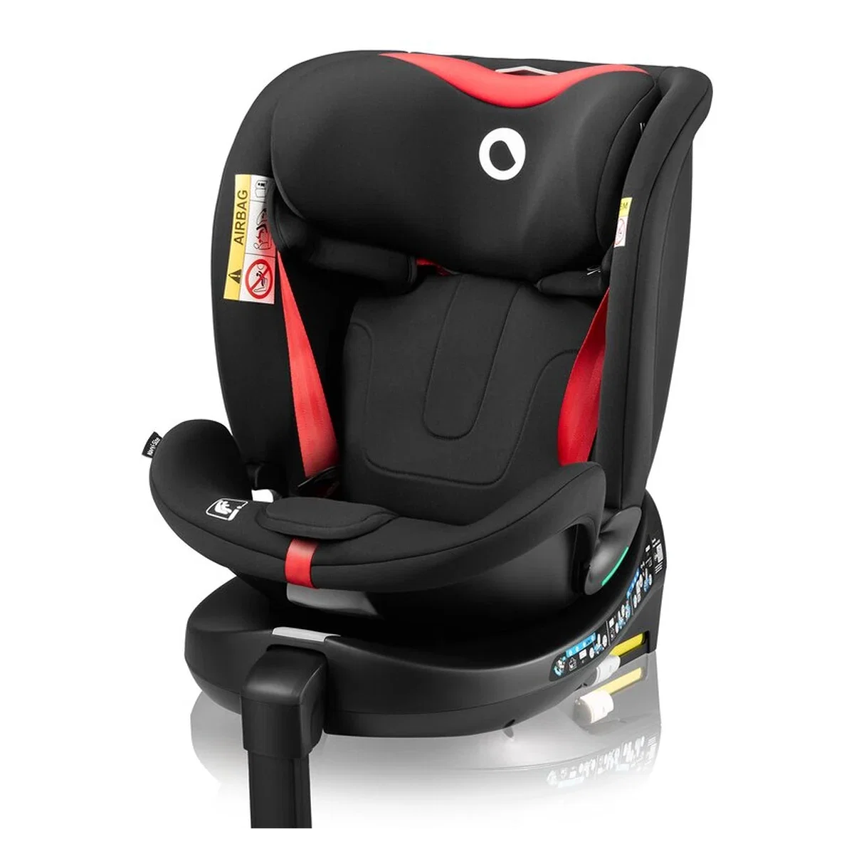 Scaun auto, Lionelo, i-Size Navy, 0-36 Kg, 40-150 cm, Cu isofix si picior de fixare, Protectie laterala, Rotire 360 [20]