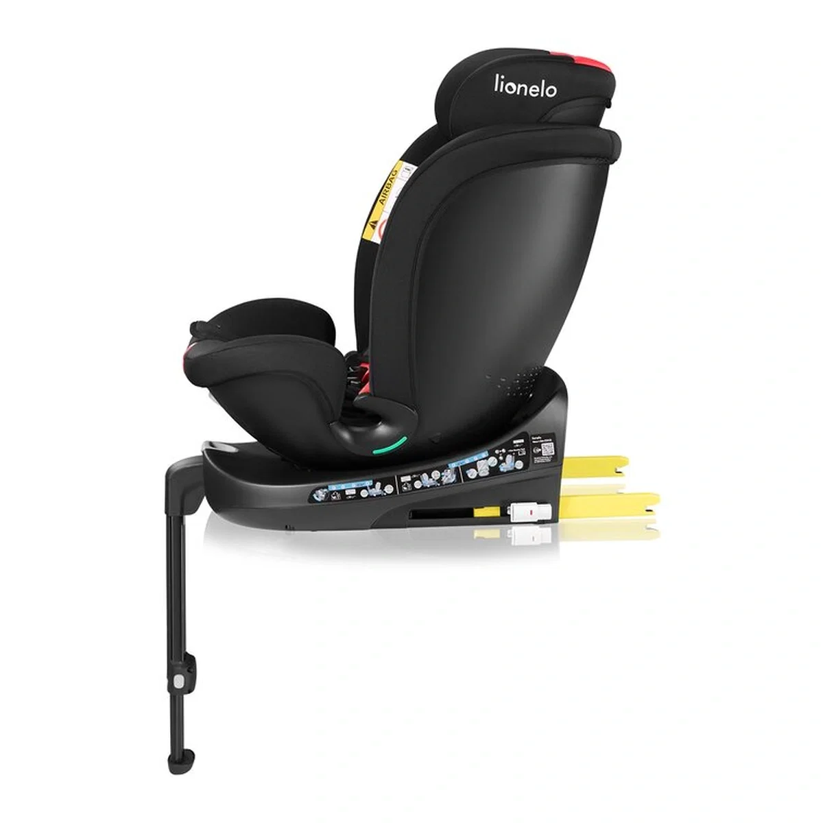 Scaun auto, Lionelo, i-Size Navy, 0-36 Kg, 40-150 cm, Cu isofix si picior de fixare, Protectie laterala, Rotire 360 [12]