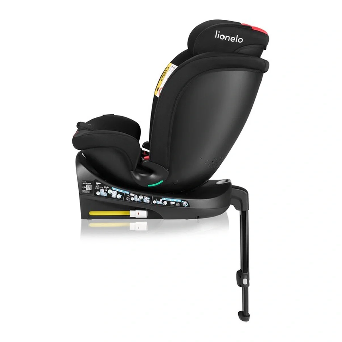 Scaun auto, Lionelo, i-Size Navy, 0-36 Kg, 40-150 cm, Cu isofix si picior de fixare, Protectie laterala, Rotire 360 [13]