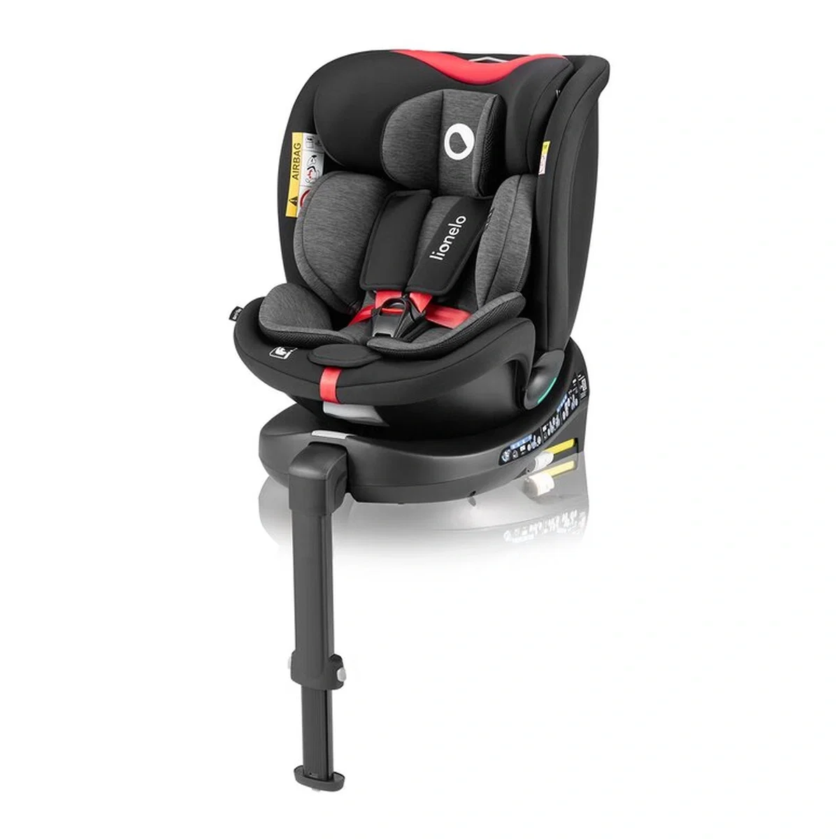 Scaun auto, Lionelo, i-Size Navy, 0-36 Kg, 40-150 cm, Cu isofix si picior de fixare, Protectie laterala, Rotire 360 [2]