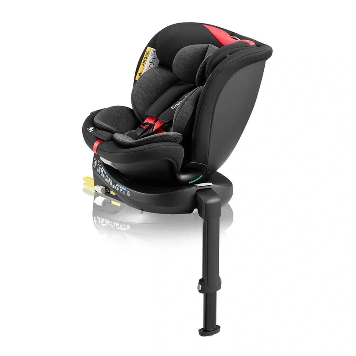 Scaun auto, Lionelo, i-Size Navy, 0-36 Kg, 40-150 cm, Cu isofix si picior de fixare, Protectie laterala, Rotire 360 [5]