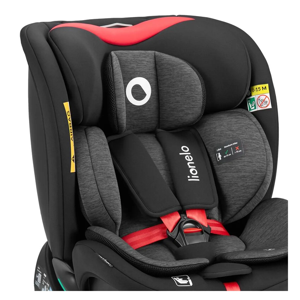 Scaun auto, Lionelo, i-Size Navy, 0-36 Kg, 40-150 cm, Cu isofix si picior de fixare, Protectie laterala, Rotire 360 [22]
