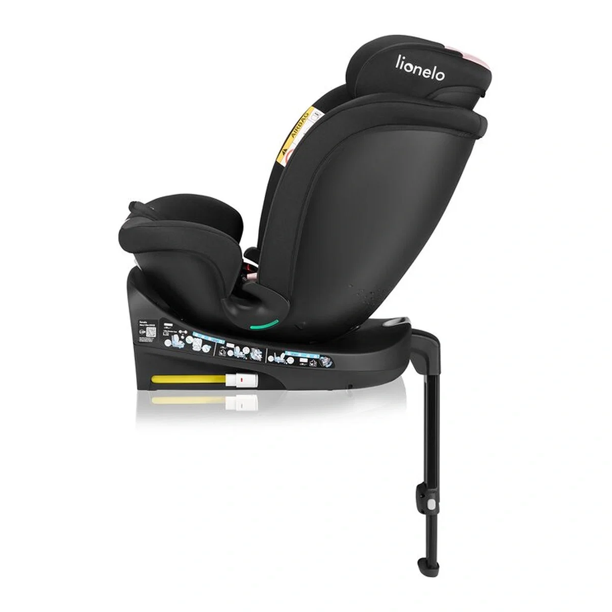 Scaun auto, Lionelo, i-Size Navy, 0-36 Kg, 40-150 cm, Cu isofix si picior de fixare, Protectie laterala, Rotire 360 [14]
