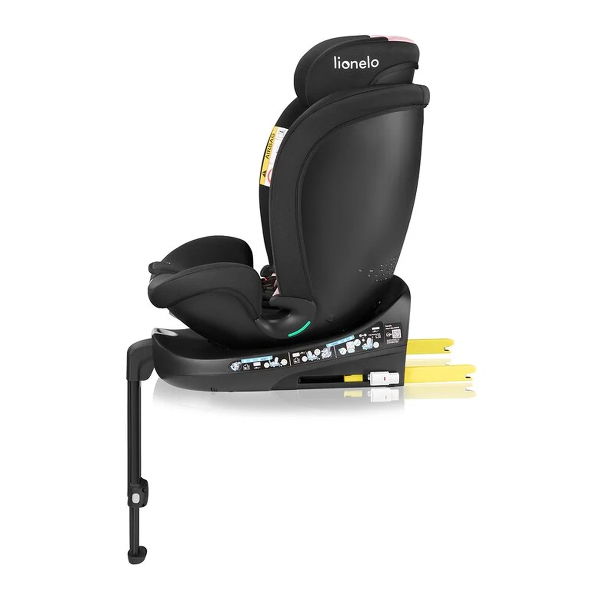 Scaun auto, Lionelo, i-Size Navy, 0-36 Kg, 40-150 cm, Cu isofix si picior de fixare, Protectie laterala, Rotire 360 [10]