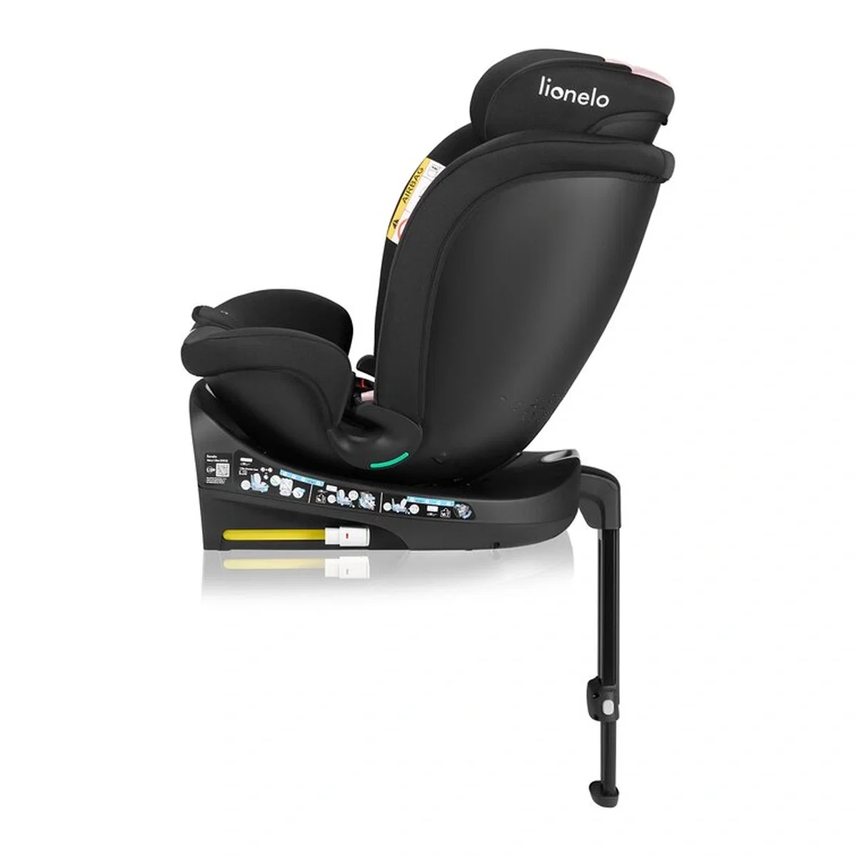Scaun auto, Lionelo, i-Size Navy, 0-36 Kg, 40-150 cm, Cu isofix si picior de fixare, Protectie laterala, Rotire 360 [13]