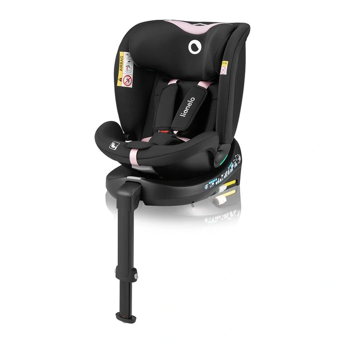 Scaun auto, Lionelo, i-Size Navy, 0-36 Kg, 40-150 cm, Cu isofix si picior de fixare, Protectie laterala, Rotire 360 [3]