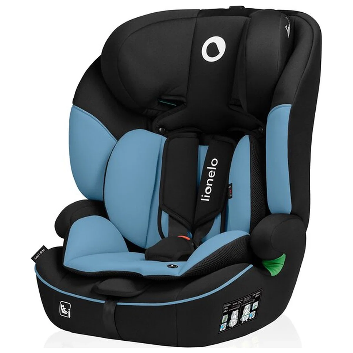 Scaune auto - Scaun auto, Lionelo, Levi i-Size, Universal, Instalare FWF, Cu tetiera reglabila in 10 pozitii, Cu spatar detasabil,