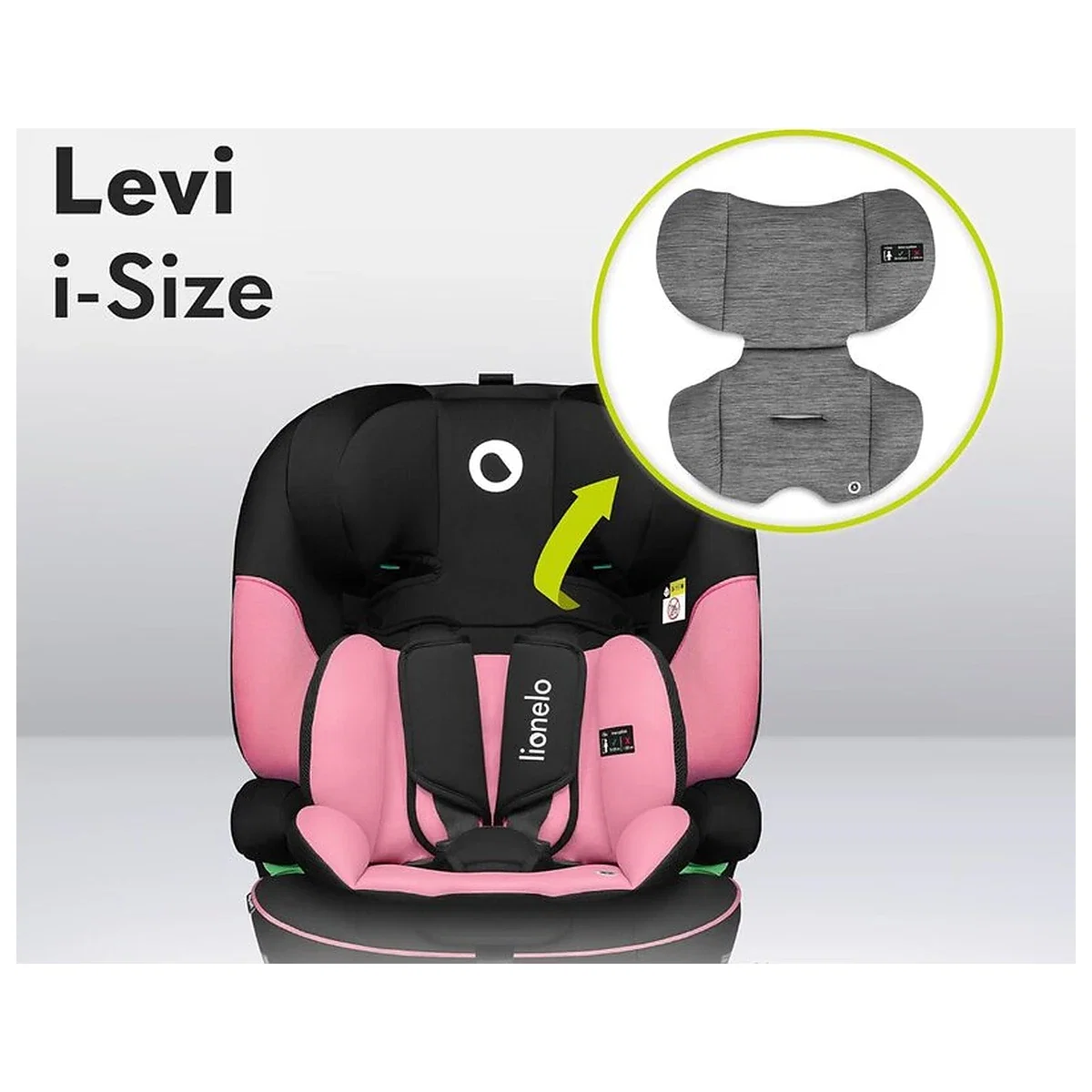 Scaun auto, Lionelo, Levi One i-Size, Universal, Instalare FWF, Cu tetiera reglabila in 10 pozitii, Cu spatar [15]